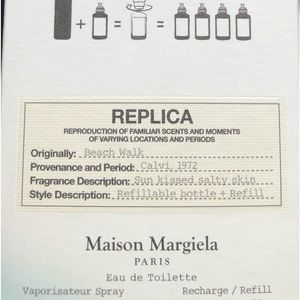 REPLICA Maison Margiela 
30ml spray 
Recharge 100ml